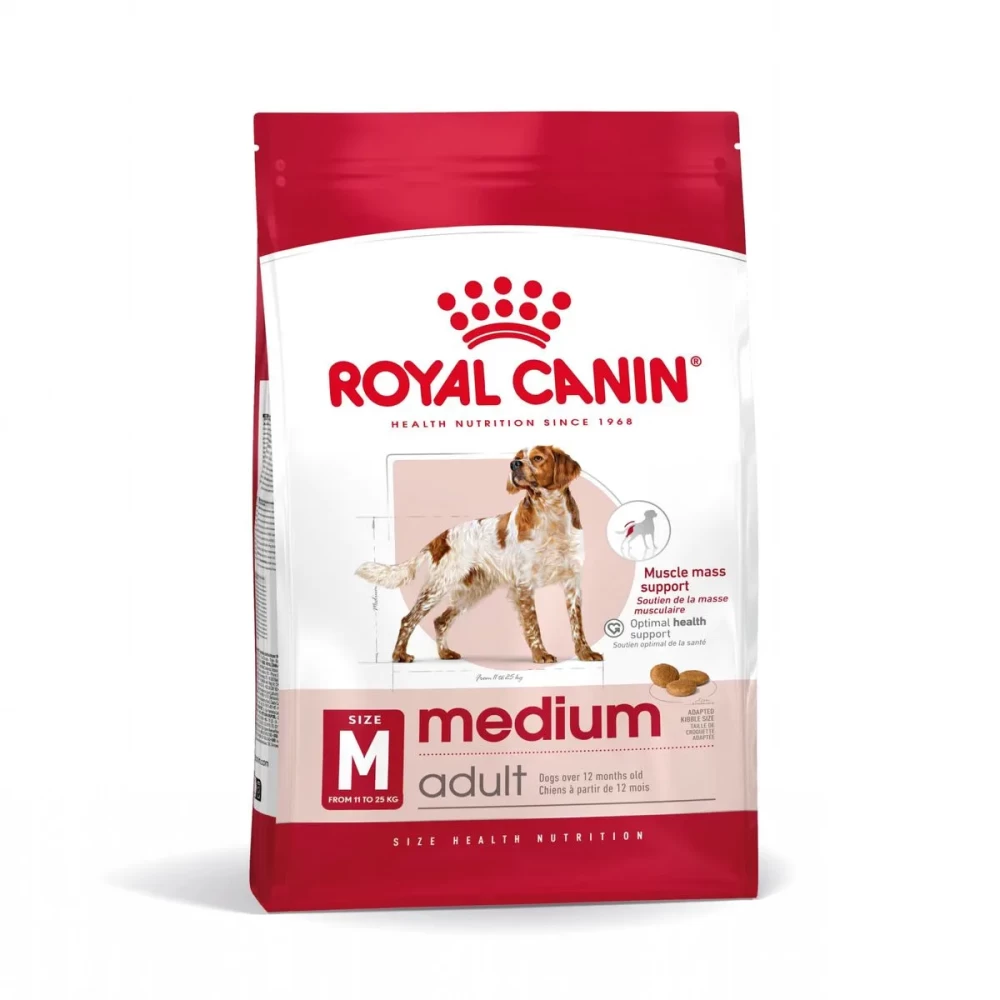 Royal Canin Medium Adult, 15 kg Hrană Uscată pentru caini