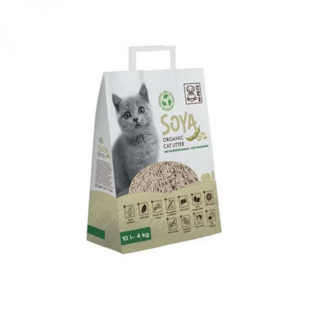 M-Pets Soya Organic Asternut Igienic pentru Pisici 10 L